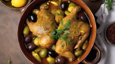 Moroccan Chicken Tajine with Olives