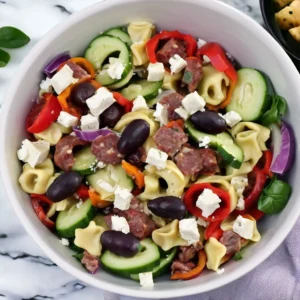 Tortellini Salad assem