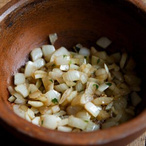 Moroccan Chicken Tagine - Sauté the Onions