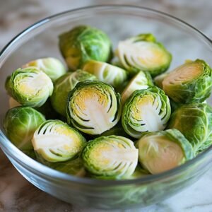 Prepare the Brussels Sprouts