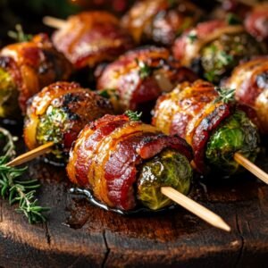 Serve Bacon-Wrapped Brussels Sprouts