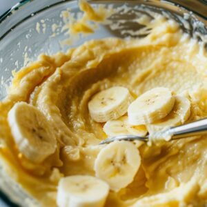 Banana Bread 2 Bananes Add eggs and bananas