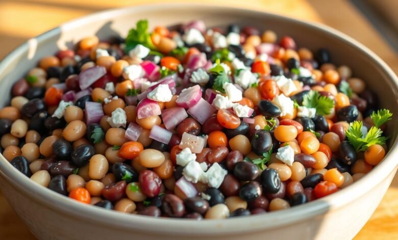 Dense bean salad