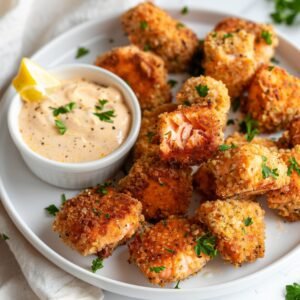 Easy Air Fryer Salmon Bites Recipe Ser
