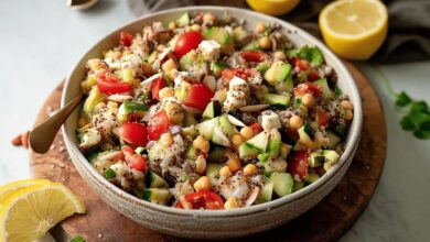 Quinoa Chickpea Salad
