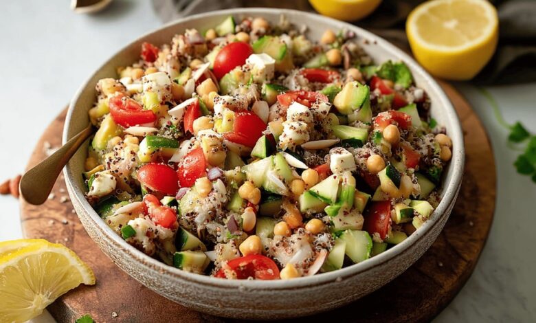Quinoa Chickpea Salad