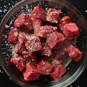 Season and Flour the Beef