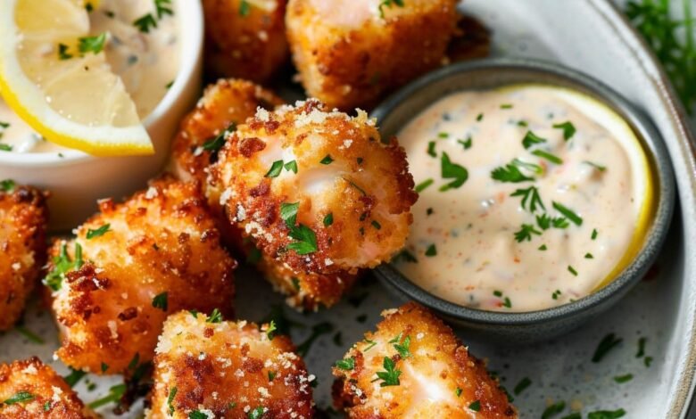 air fryer salmon bites