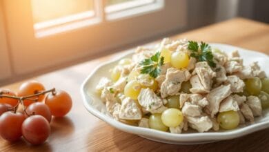 chicken salad with grapes