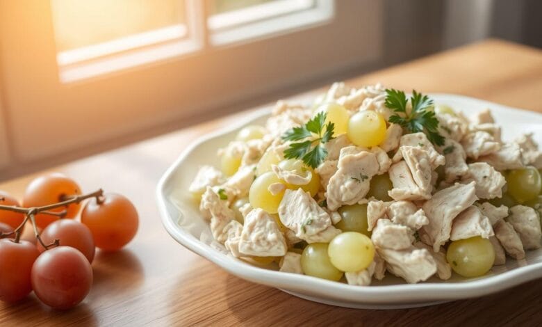 chicken salad with grapes