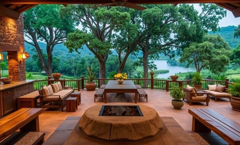 ideas for outdoor cooking area