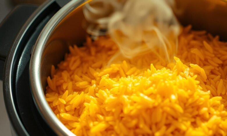 turmeric rice in rice cooker
