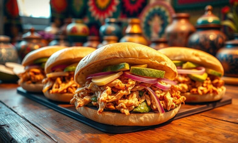 tortas de pollo mexicanas