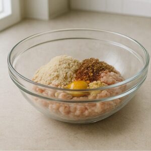 Honey ginger glazed chicken meatballs — preparation step 2