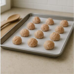 Honey ginger glazed chicken meatballs — preparation step 3