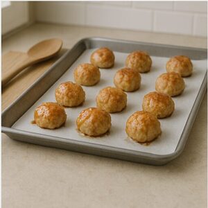Honey ginger glazed chicken meatballs — preparation step 7