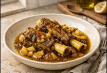 moroccan tangia — finished dish