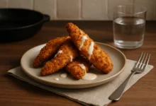 Air Fryer Chicken Tender finished dish