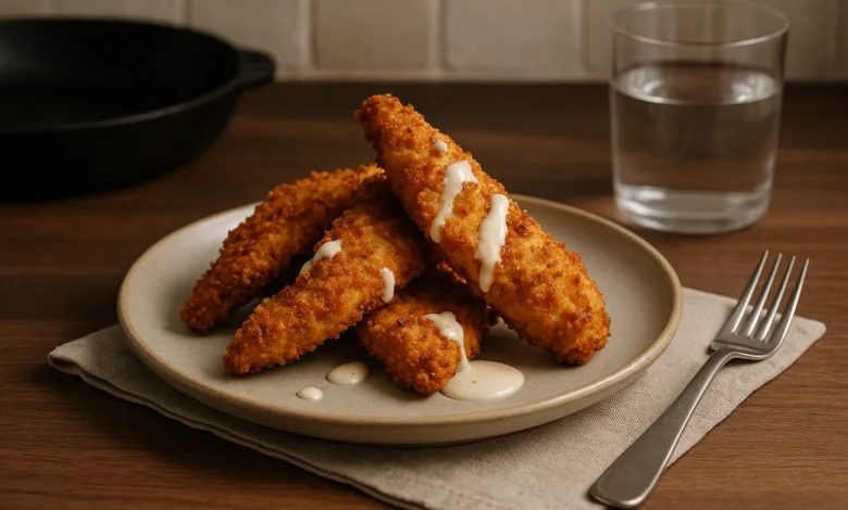 Perfectly Crispy Air Fryer Chicken Tenders: A Step-by-Step Guide 1 Air Fryer Chicken Tender finished dish
